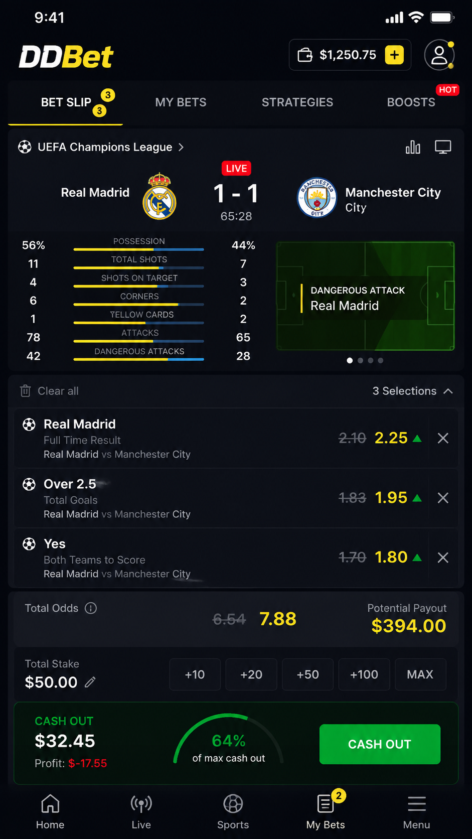 DDBet screenshot