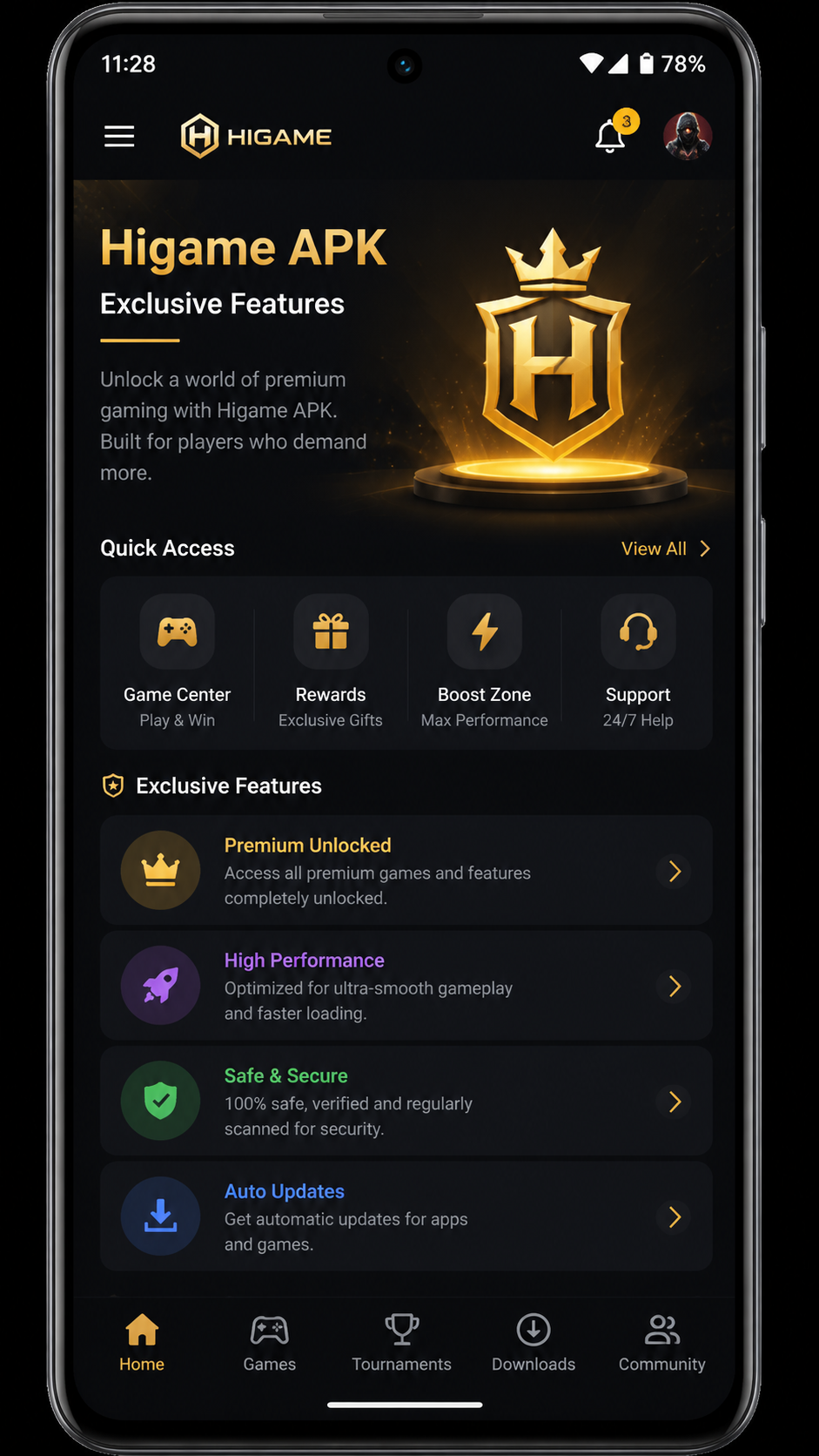 Higame screenshot